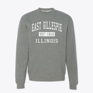 East Gillespie Illinois Classic Established Crewneck Sweatshirt