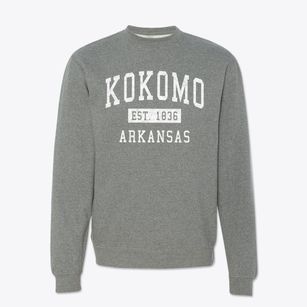 Kokomo Arkansas Classic Established Crewneck Sweatshirt
