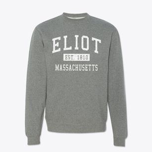 Eliot Massachusetts Classic Established Crewneck Sweatshirt