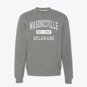 Masonicville Delaware Classic Established Crewneck Sweatshirt