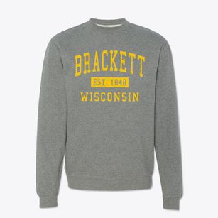 Brackett Wisconsin Classic Established Crewneck Sweatshirt