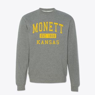 Monett Kansas Classic Established Crewneck Sweatshirt