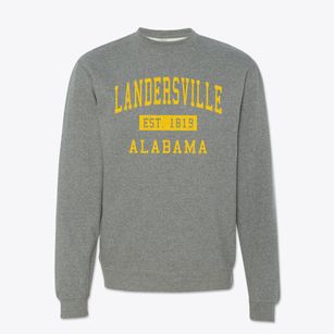 Landersville Alabama Classic Established Crewneck Sweatshirt