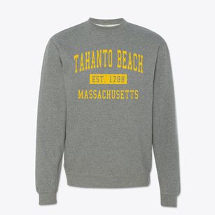 Tahanto Beach Massachusetts Classic Established Crewneck Sweatshirt
