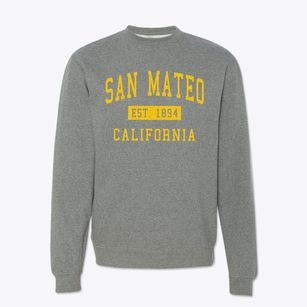 San Mateo California Classic Established Crewneck Sweatshirt