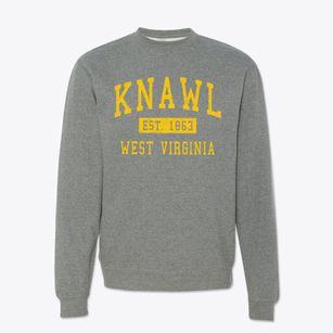 Knawl West Virginia Classic Established Crewneck Sweatshirt