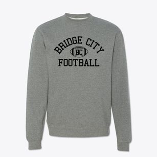 Bridge City Junior High School Classic Football Crewneck Sweatshirt