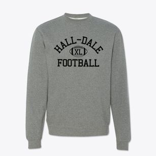 Hall-dale High School Classic Football Crewneck Sweatshirt