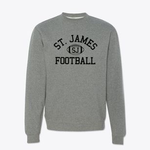 Saint James School Classic Football Crewneck Sweatshirt