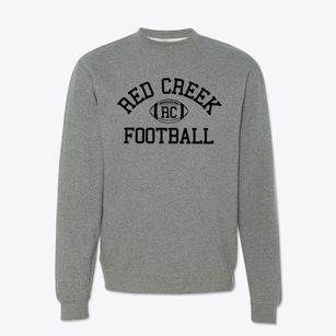 Red Creek High School Classic Football Crewneck Sweatshirt