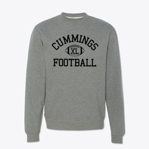 Hugh M Cummings High School Classic Football Crewneck Sweatshirt