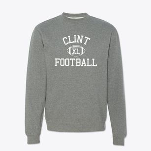 Clint High School Classic Football Crewneck Sweatshirt