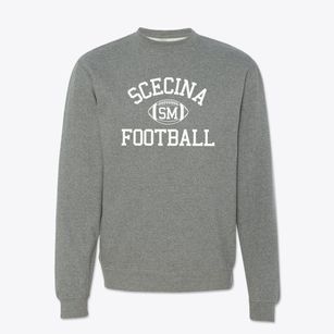Scecina Memorial High School Classic Football Crewneck Sweatshirt