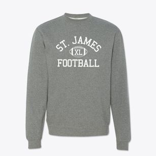 Saint James Junior High School Classic Football Crewneck Sweatshirt