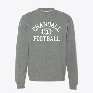 Crandall High School Classic Football Crewneck Sweatshirt