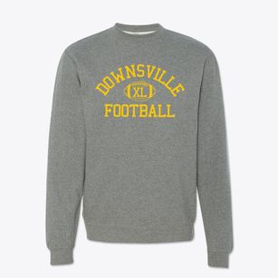 Downsville High School Classic Football Crewneck Sweatshirt