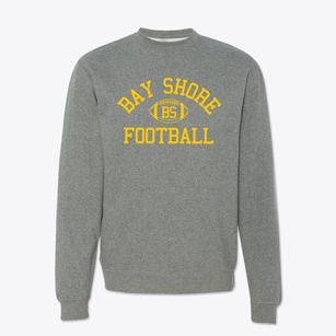 Bay Shore High School Classic Football Crewneck Sweatshirt