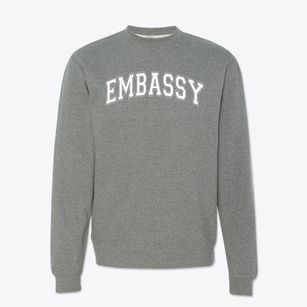Embassy Education Center Varsity Arch Crewneck Sweatshirt