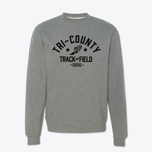 Tri-county Middle/senior High School Track and Field Crewneck Sweatshirt