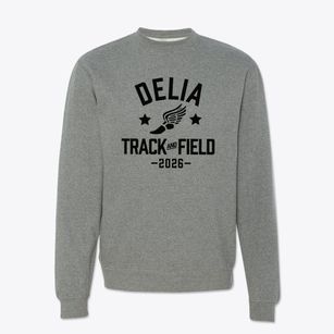Delia Elementay School Track and Field Crewneck Sweatshirt