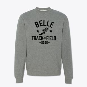 Belle Accelerated Elementary School Track and Field Crewneck Sweatshirt