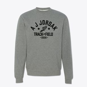 A J Jordak Elementary School Track and Field Crewneck Sweatshirt