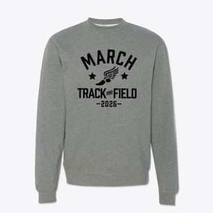 March Elementary School Track and Field Crewneck Sweatshirt