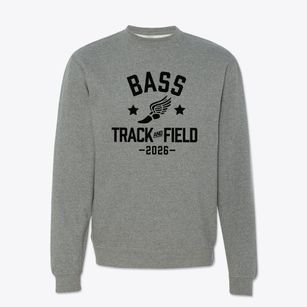 Bass Elementary School Track and Field Crewneck Sweatshirt