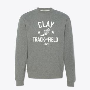 Clay Elementary School Track and Field Crewneck Sweatshirt