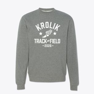 Krolik Alternative High School Track and Field Crewneck Sweatshirt