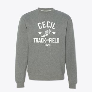Cecil Intermediate School Track and Field Crewneck Sweatshirt