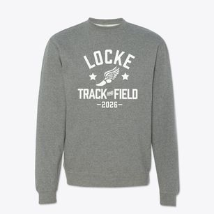 Locke Elementary School Track and Field Crewneck Sweatshirt