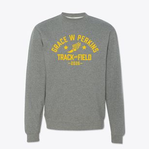 Grace W Perkins Elementary School Track and Field Crewneck Sweatshirt