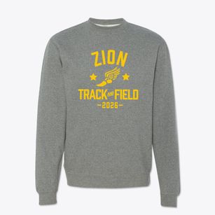 Zion Lutheran School Track and Field Crewneck Sweatshirt