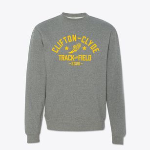 Clifton-clyde Junior High School Track and Field Crewneck Sweatshirt