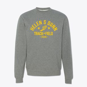 Helen S Dunn Elementary School Track and Field Crewneck Sweatshirt