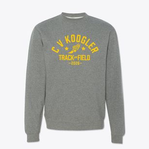 C V Koogler Middle School Track and Field Crewneck Sweatshirt