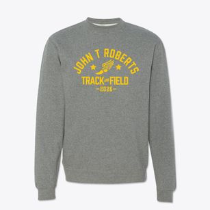 John T Roberts K-8 School Track and Field Crewneck Sweatshirt