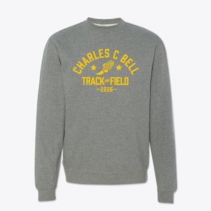Charles C Bell Elementary School Track and Field Crewneck Sweatshirt
