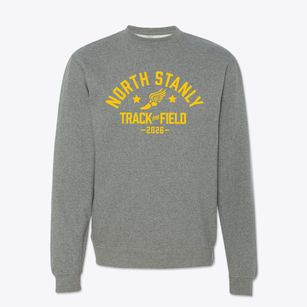 North Stanly High School Track and Field Crewneck Sweatshirt