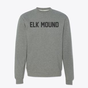 Elk Mound Wisconsin Classic Block Crewneck Sweatshirt