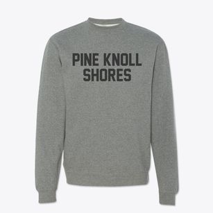 Pine Knoll Shores North Carolina Classic Block Crewneck Sweatshirt