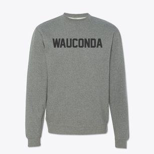 Wauconda Illinois Classic Block Crewneck Sweatshirt