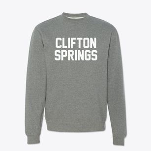 Clifton Springs New York Classic Block Crewneck Sweatshirt