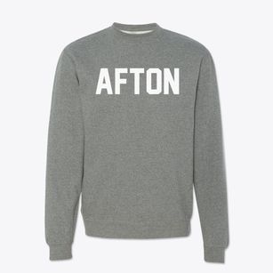 Afton Wyoming Classic Block Crewneck Sweatshirt