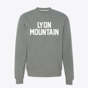 Lyon Mountain New York Classic Block Crewneck Sweatshirt