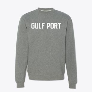 Gulf Port Illinois Classic Block Crewneck Sweatshirt