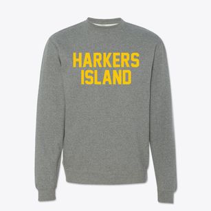 Harkers Island North Carolina Classic Block Crewneck Sweatshirt
