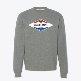 Plaquemine Louisiana Diamond Star Crewneck Sweatshirt