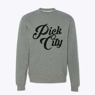 Pick City North Dakota Vintage Team Crewneck Sweatshirt